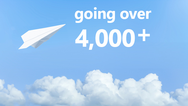 ありがとう！公式サイト開設8か月で4,000人以上の月間新規ユーザーを達成  トップ画像