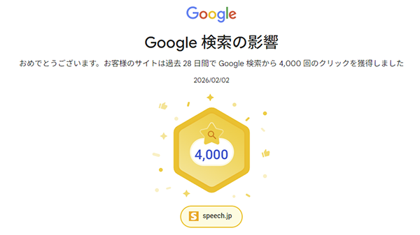 Google検索結果画面から本サイトへの「月間4,000クリック」を獲得！ トップ画像