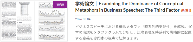 Examining the Dominance of Conceptual Metaphors in Business Speeches: The Third Factor